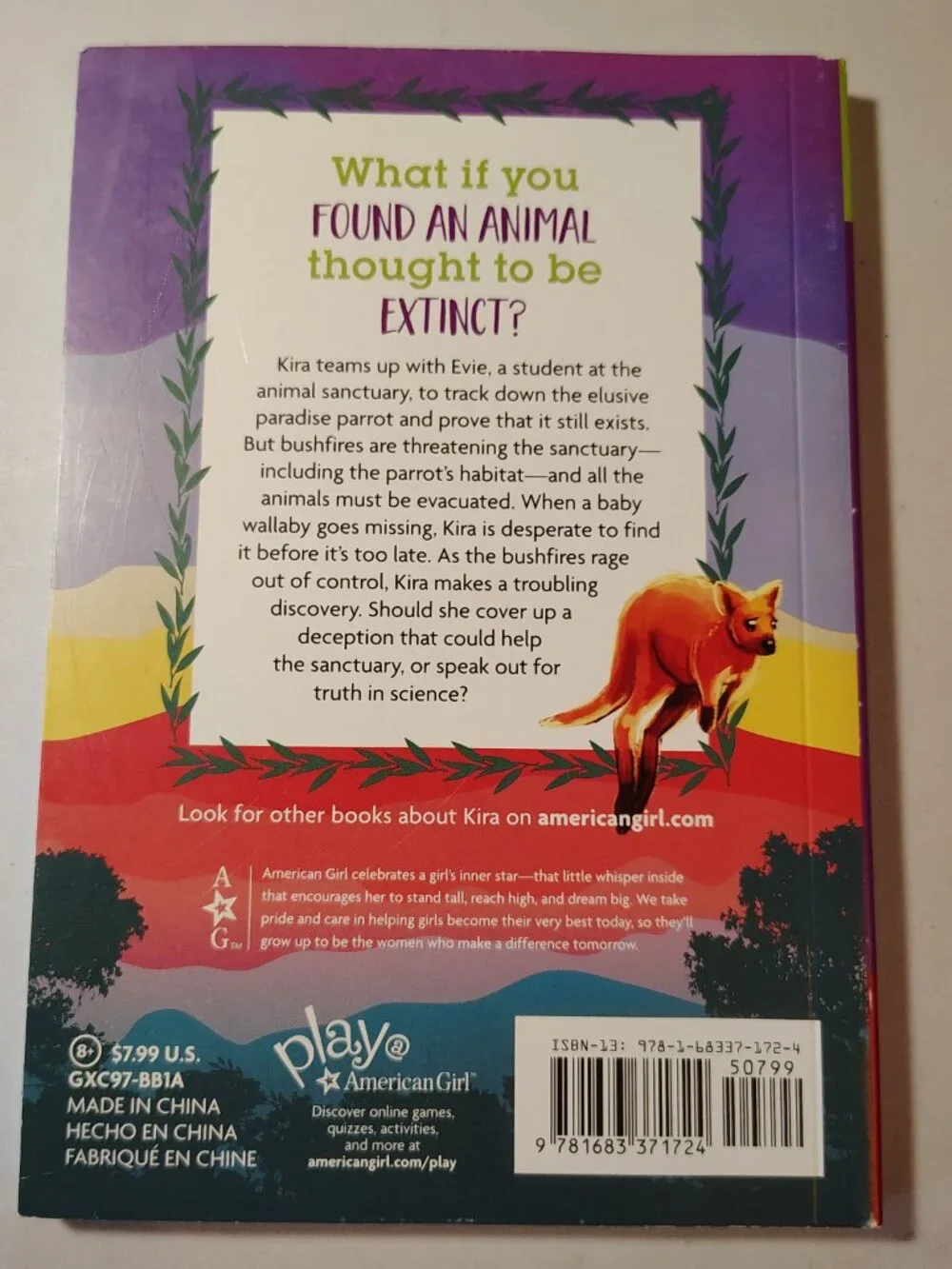 American Girl Of The Year Kira Down Under Kira's Animal Rescue Lot Of 2 PB Books